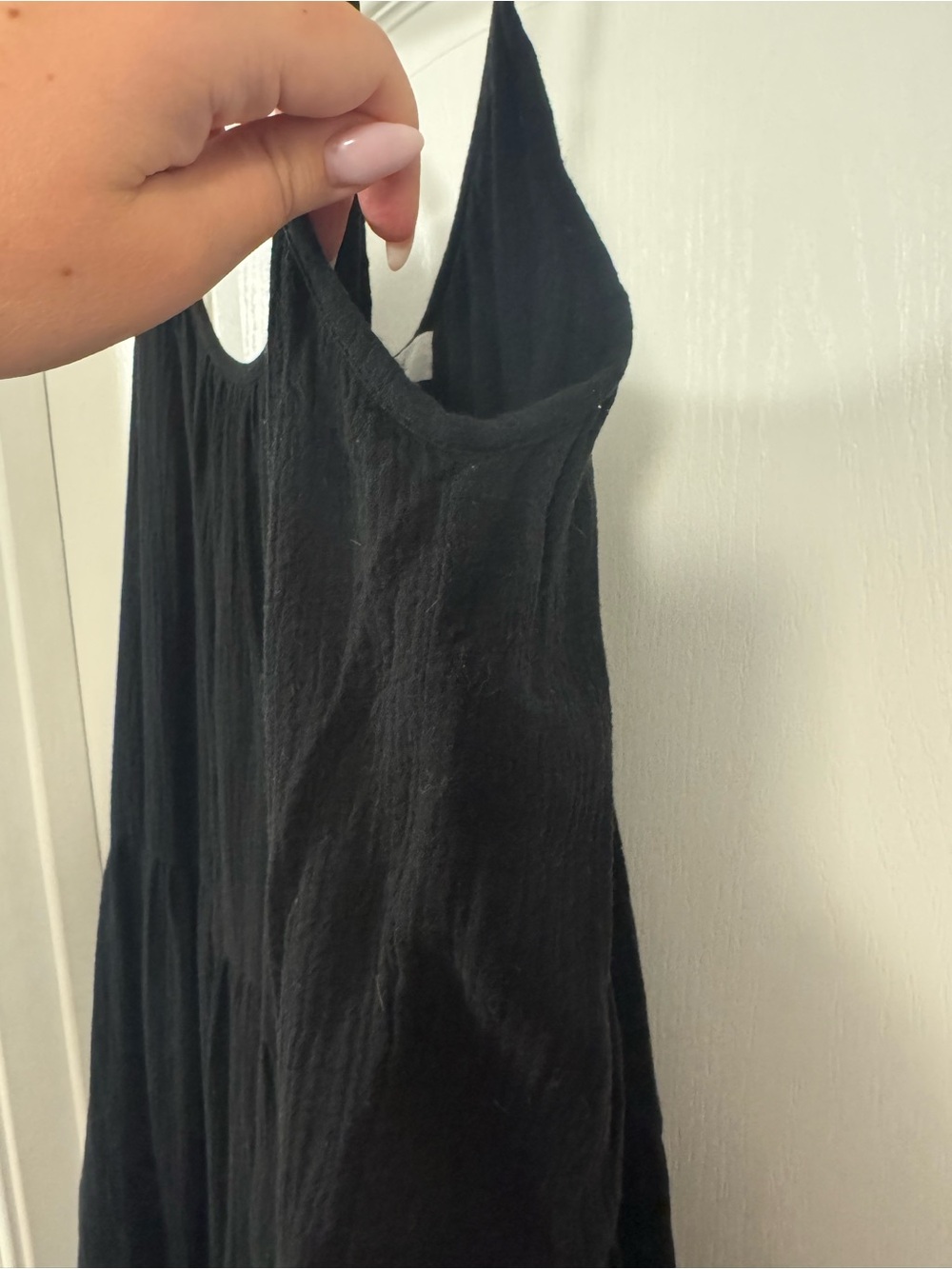 Mikoh Black Tiered Spaghetti-Strap Midi Dress - Picture 5 of 10